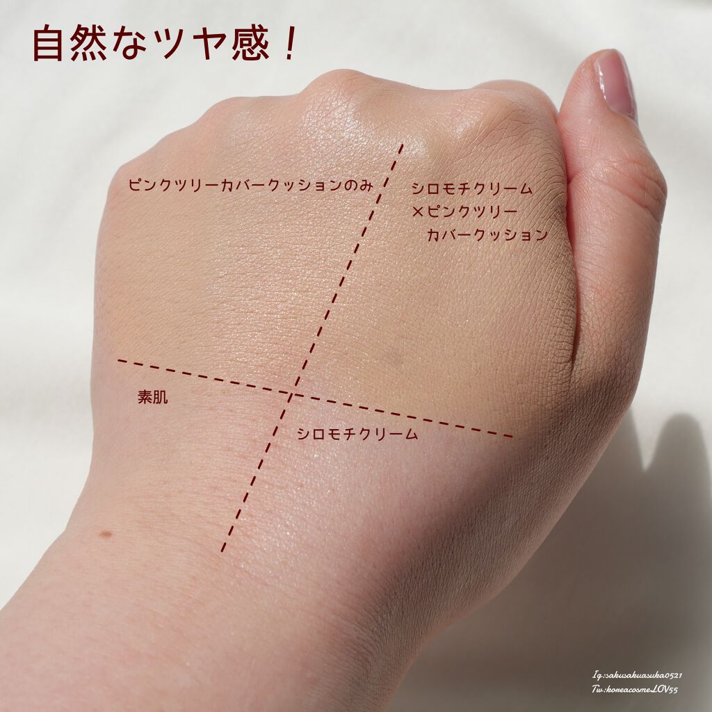 ピンクティーツリーカバークッション/APLIN/クッションファンデーションを使ったクチコミ(3枚目)