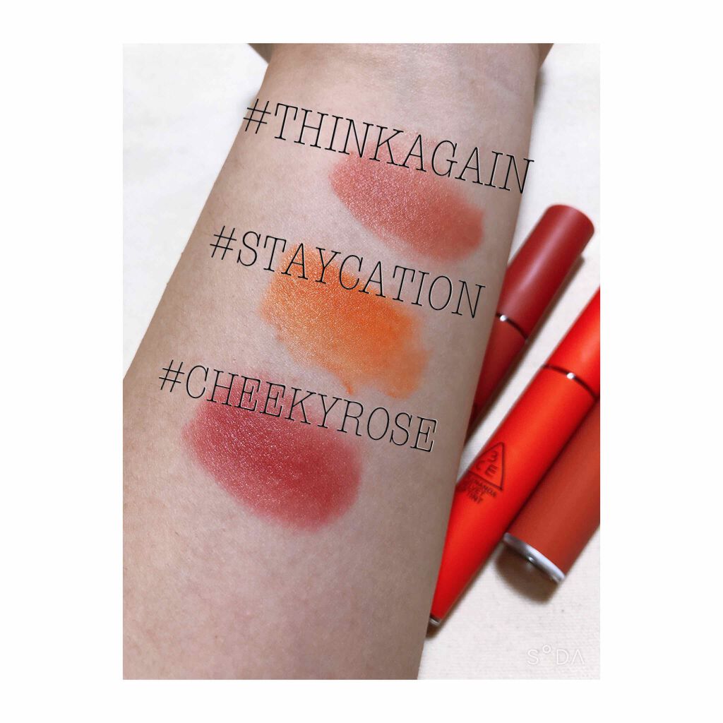 3CE ベルベット リップティント/3CE/リップティントを使ったクチコミ（3枚目）