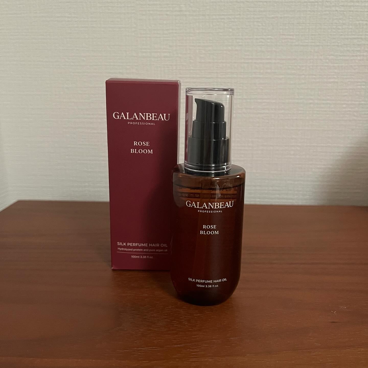 シルクパフュームヘアオイル（ローズブルーム）/ガランビュー/ヘアオイルを使ったクチコミ（1枚目）