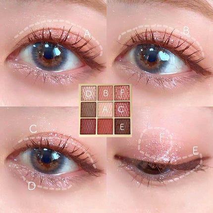 ソフトクレイビームアイシャドウパレット/AMIOK/ジェル・クリームアイシャドウを使ったクチコミ(3枚目)