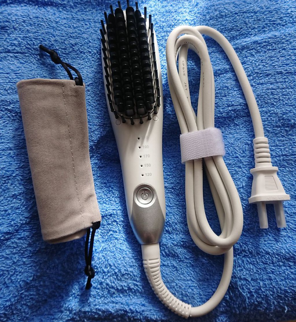 Agetuyaポータブルミニブラシアイロン(ポーチ付き)/ローネジャパン/ヒートブラシを使ったクチコミ(2枚目)