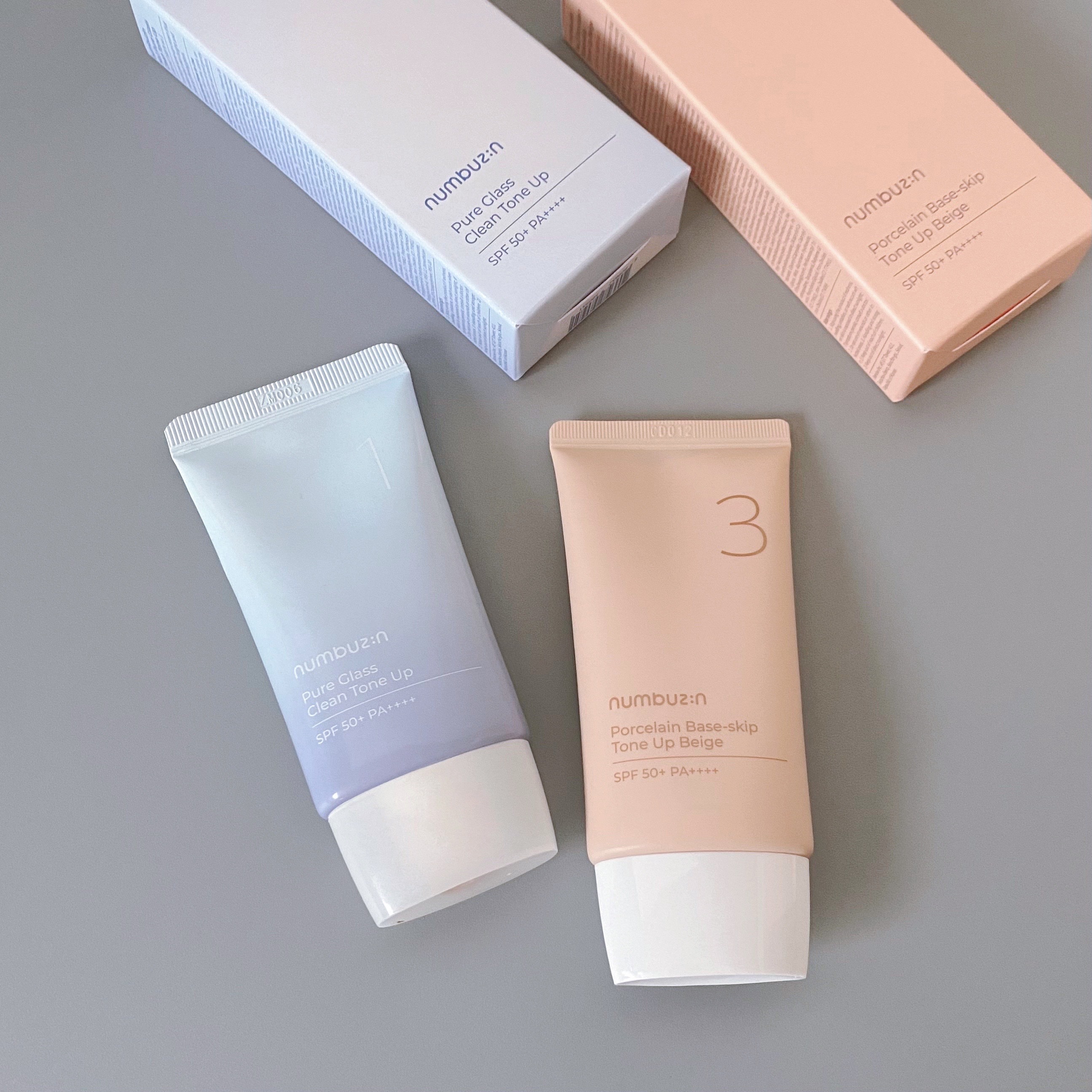 3番 ノーファンデ陶器肌トーンアップクリーム/numbuzin/化粧下地を使ったクチコミ（1枚目）