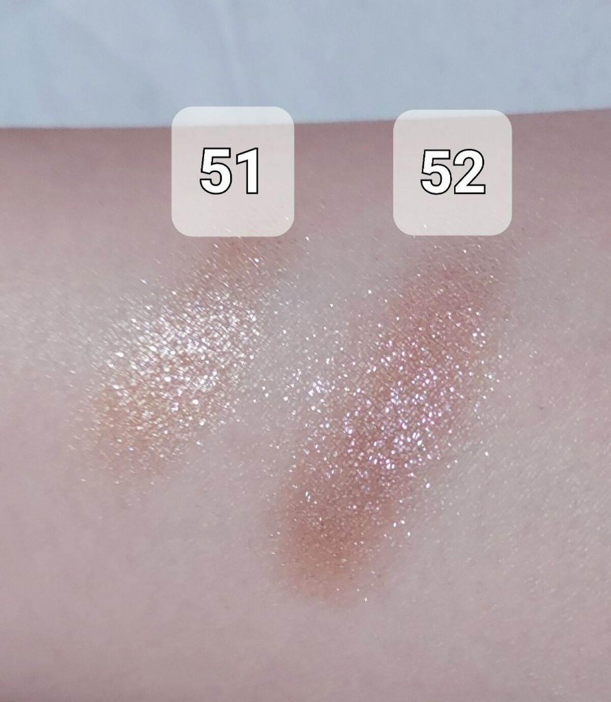  シアー グリッターアイズ 51 フォーチュンクッキー(FORTUNE COOKIE)/KiSS/単色アイシャドウを使ったクチコミ（2枚目）