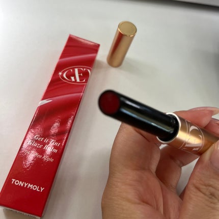 ゲットイットティントグレーズバーム/TONYMOLY/リップティントを使ったクチコミ(3枚目)