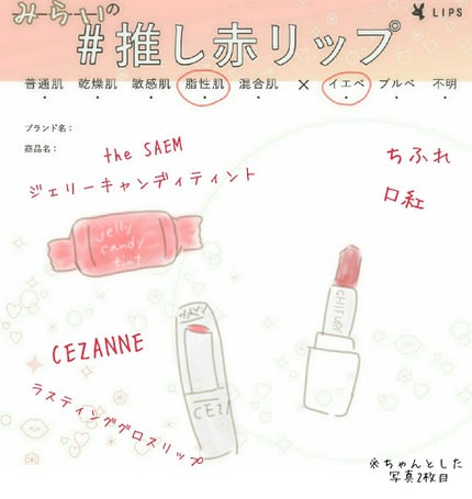 口紅(詰替用)/ちふれ/口紅を使ったクチコミ(1枚目)