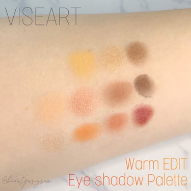 Warm EDIT Eye Shadow Palette/VISEART/パウダーアイシャドウを使ったクチコミ（2枚目）