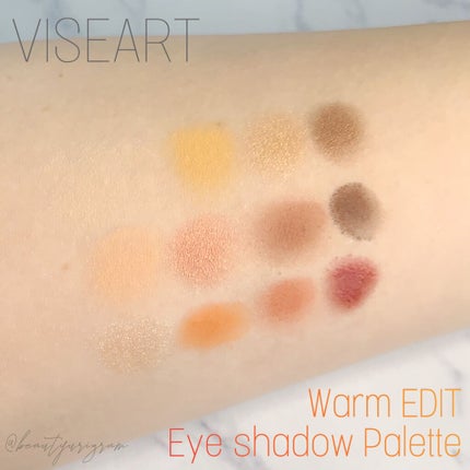 Warm EDIT Eye Shadow Palette/VISEART/アイシャドウパレットを使ったクチコミ(2枚目)