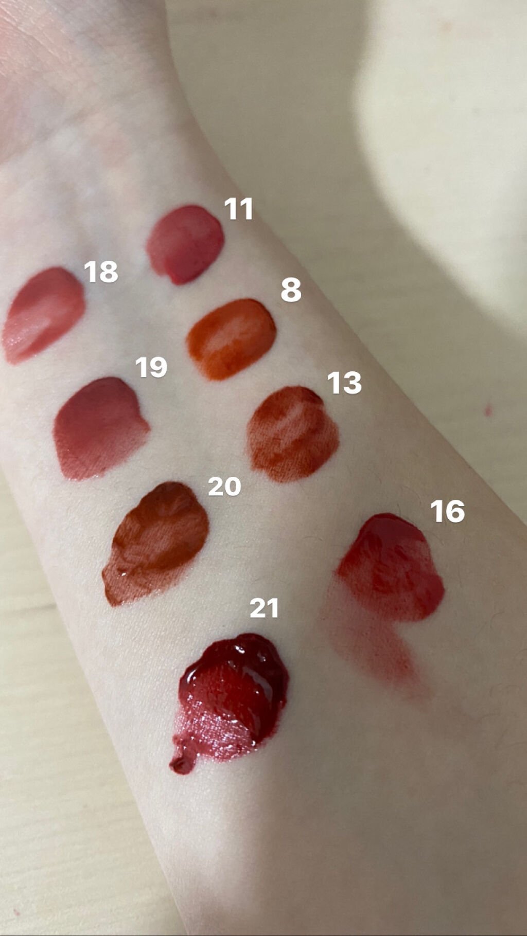 ジューシーラスティングティント/rom&nd/リップティントを使ったクチコミ（2枚目）