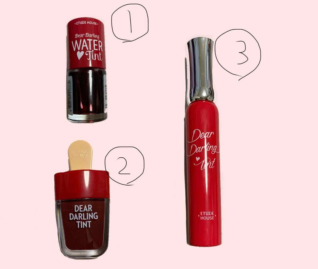 ディアダーリン オイルティント PK002 チェリーベリー/ETUDE/リップグロスを使ったクチコミ（2枚目）