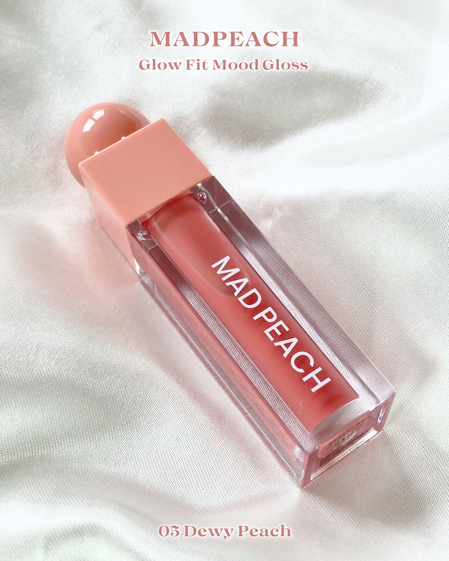 マッドピーチグロウフィットムードグロス/MAD PEACH/リップグロスを使ったクチコミ（2枚目）