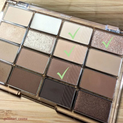 ソフトブラーリングアイパレット/wakemake/アイシャドウパレットを使ったクチコミ(2枚目)