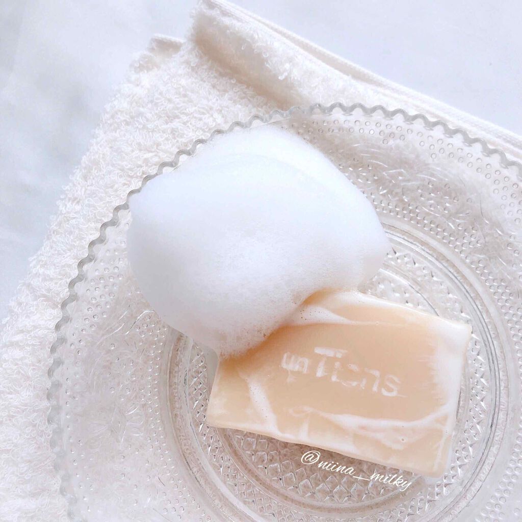 手作り洗顔石鹸 アンティアン クイーン オブ ソープ 「ラベンダーハニー」/アンティアン/洗顔石鹸を使ったクチコミ（1枚目）