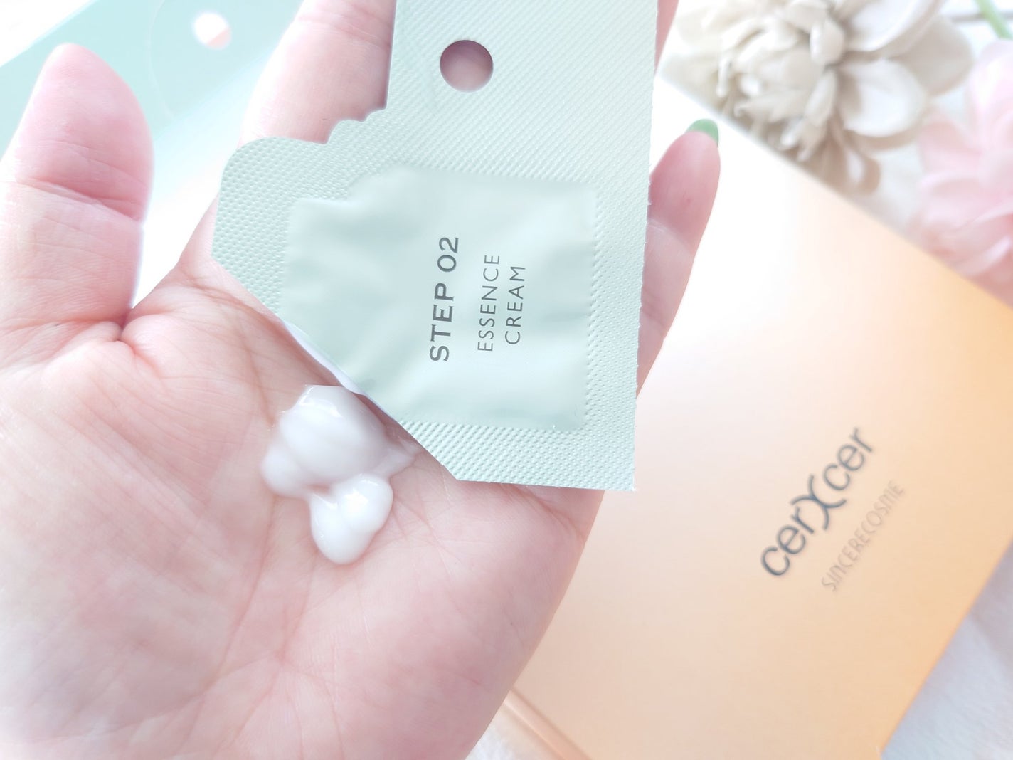 ディープモイスチャー マスク (ケアクリーム付き)/cerXcer/シートマスク・パックを使ったクチコミ(6枚目)