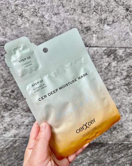 ディープモイスチャー マスク (ケアクリーム付き)/cerXcer/シートマスク・パックを使ったクチコミ(3枚目)
