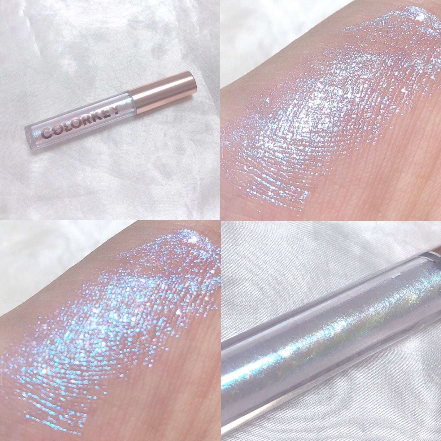 スパークリングギャラクシーリキッドアイシャドウ/COLORKEY/リキッドアイシャドウを使ったクチコミ(2枚目)