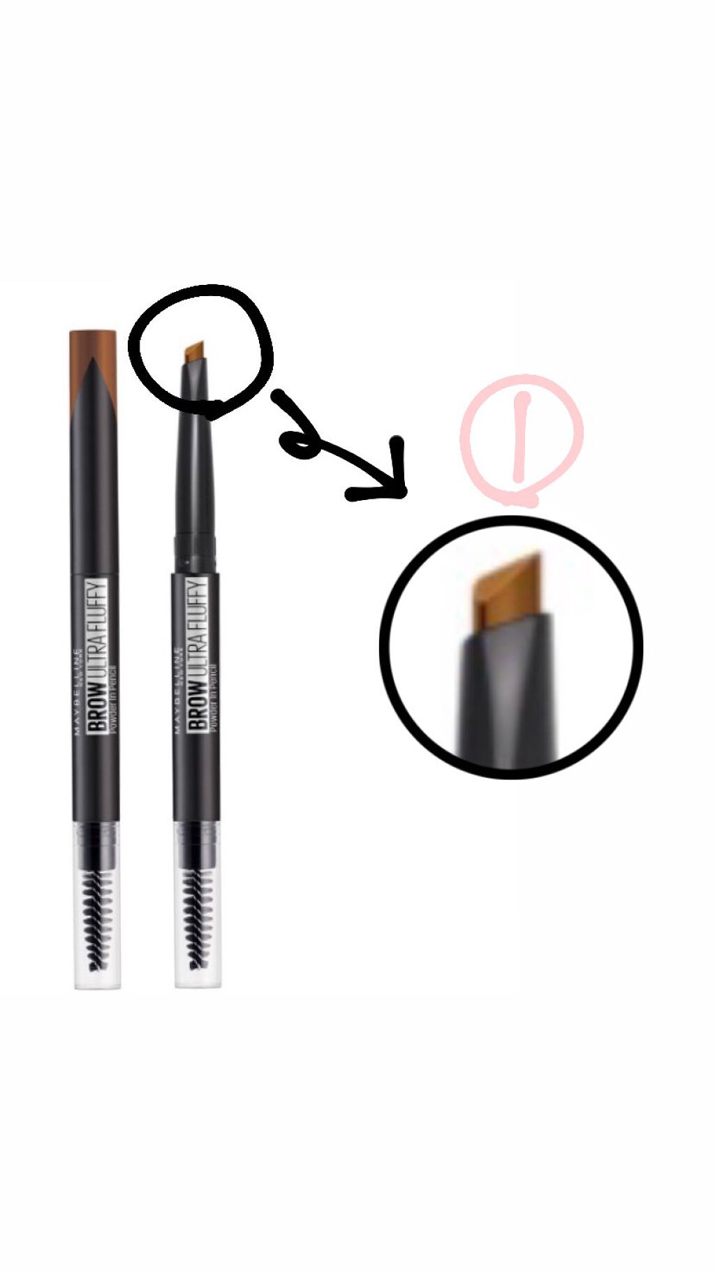 ファッションブロウ パウダーインペンシル N BR-4 黄味のある明るい茶色/MAYBELLINE NEW YORK/アイブロウペンシルを使ったクチコミ（2枚目）