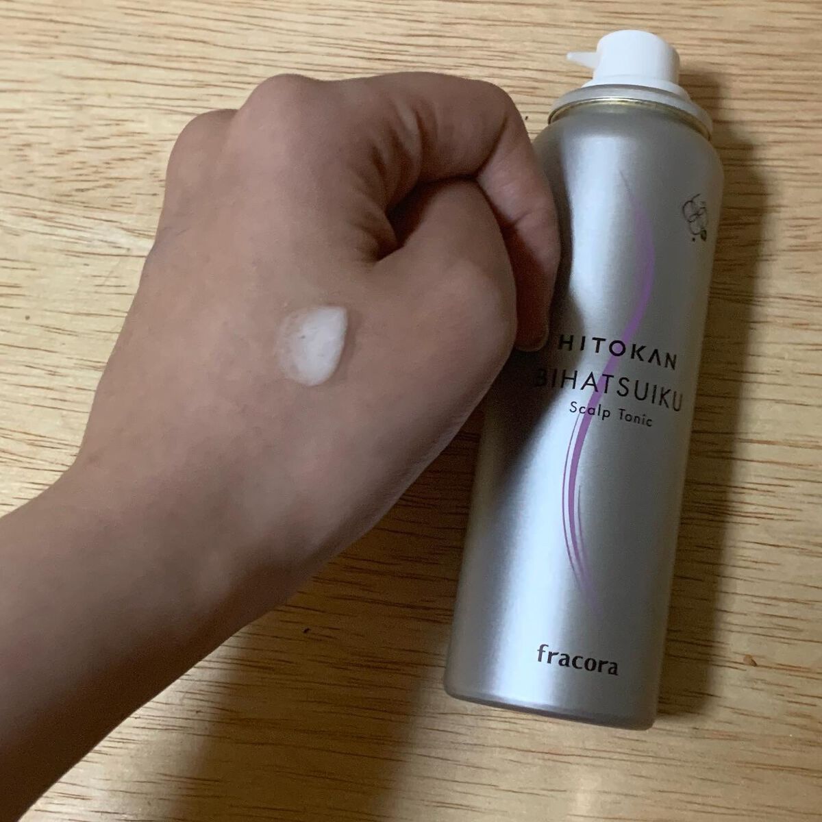 HITOKAN BIHATSUIKU スカルプトニック/fracora/頭皮ローションを使ったクチコミ（3枚目）
