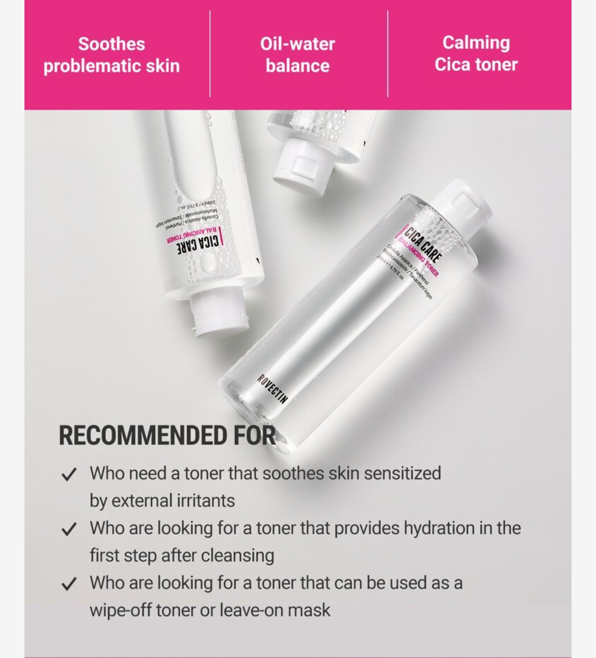 CICA CARE BALANCING TONER/ロベクチン/化粧水を使ったクチコミ（3枚目）