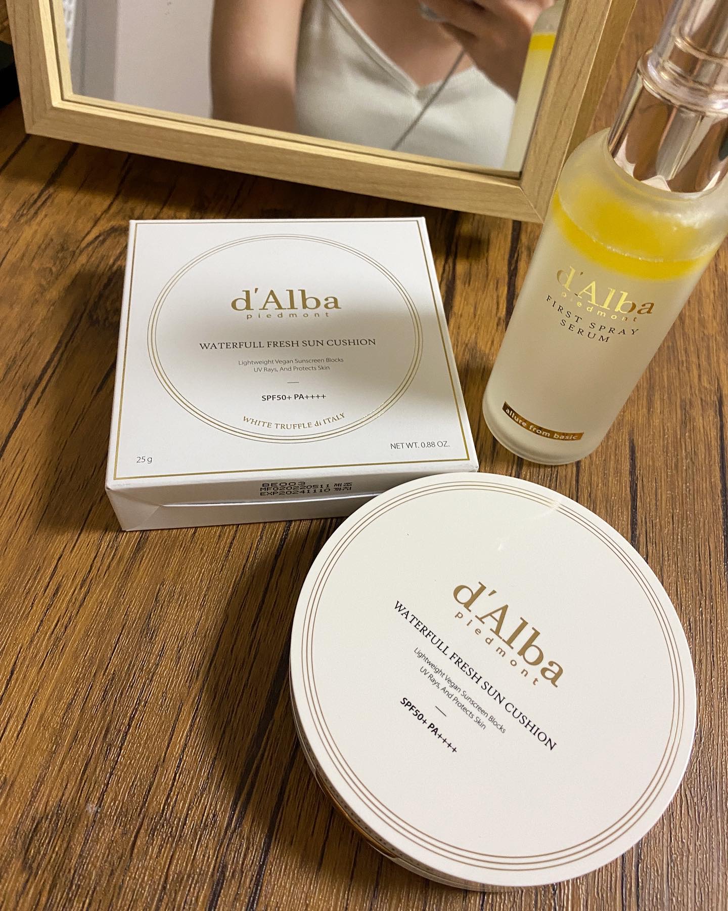 ウォータフルフレッシュサンクッション/ダルバ/日焼け止めローションを使ったクチコミ（1枚目）