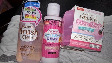 パフ・スポンジ専用洗剤/DAISO/その他化粧小物を使ったクチコミ(1枚目)