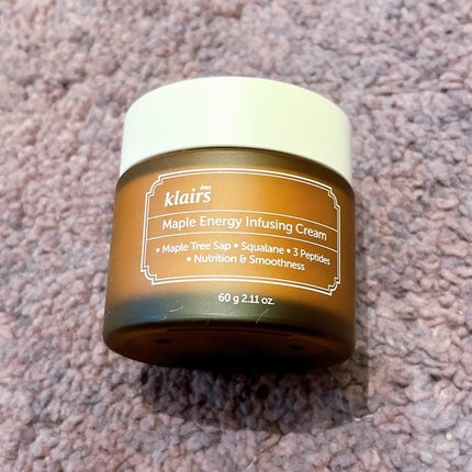 メープルエナジーインフュージングクリーム/Klairs/フェイスクリームを使ったクチコミ(1枚目)