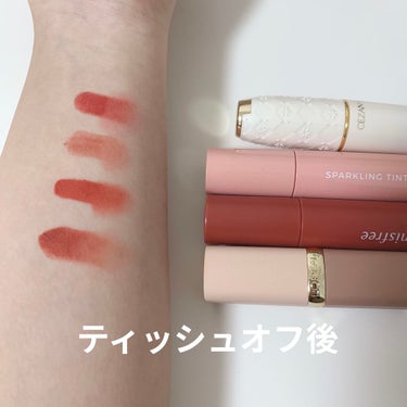 ビビッドコットン インクティント 10/innisfree/口紅を使ったクチコミ（3枚目）