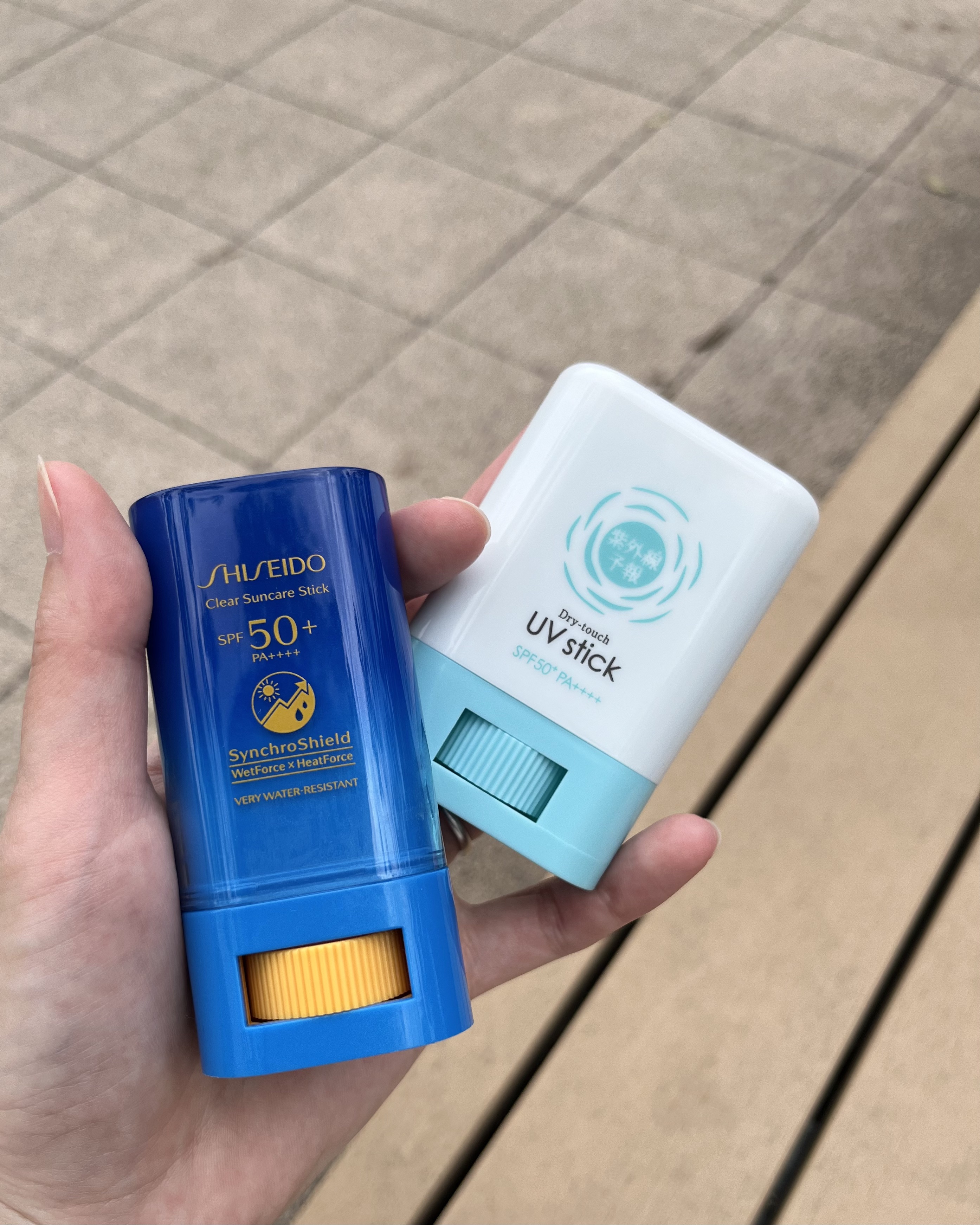 クリア サンケア スティック/SHISEIDO/日焼け止めスティックを使ったクチコミ（1枚目）