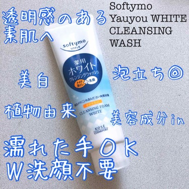 薬用ホワイト クレンジングウォッシュ/ソフティモ/洗顔フォームを使ったクチコミ（1枚目）