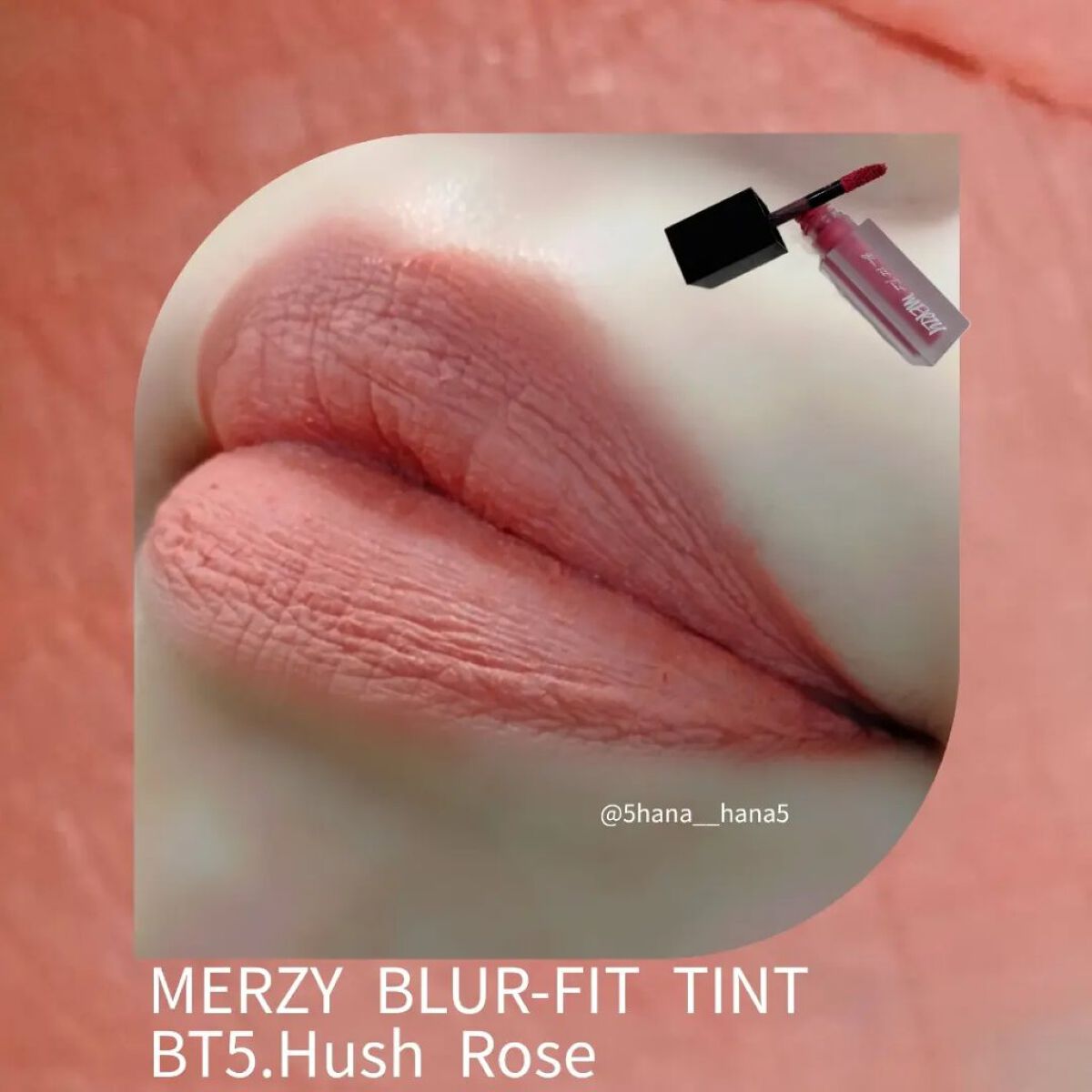 ブラー フィット ティント BT5. ハッシュローズ/MERZY/リップティントを使ったクチコミ（1枚目）