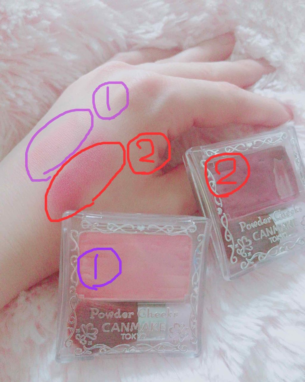 【旧品】パウダーチークス/キャンメイク/パウダーチークを使ったクチコミ(2枚目)