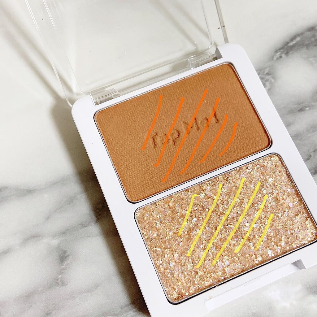 タップミー パレットデュオ No.2 グルーピィ/unleashia/アイシャドウパレットを使ったクチコミ（3枚目）