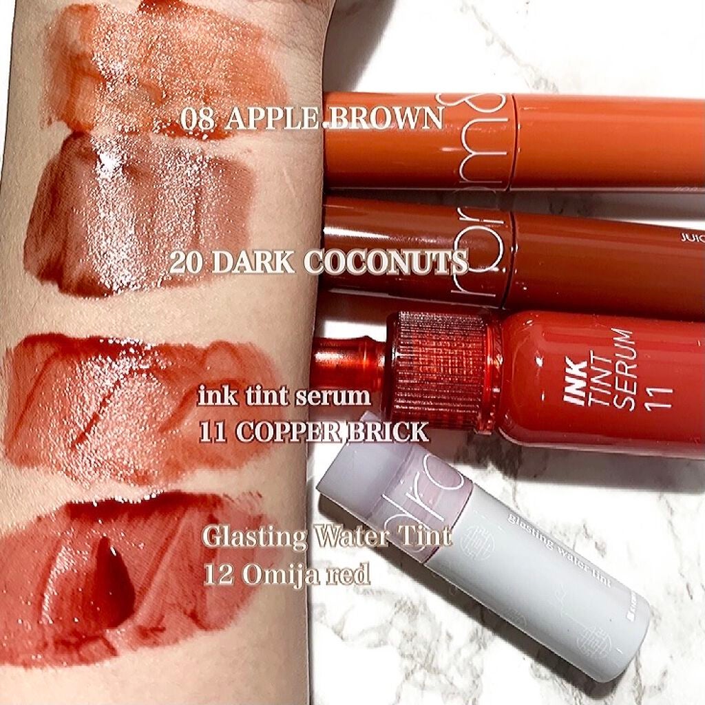 ジューシーラスティングティント/rom&nd/リップティントを使ったクチコミ(1枚目)