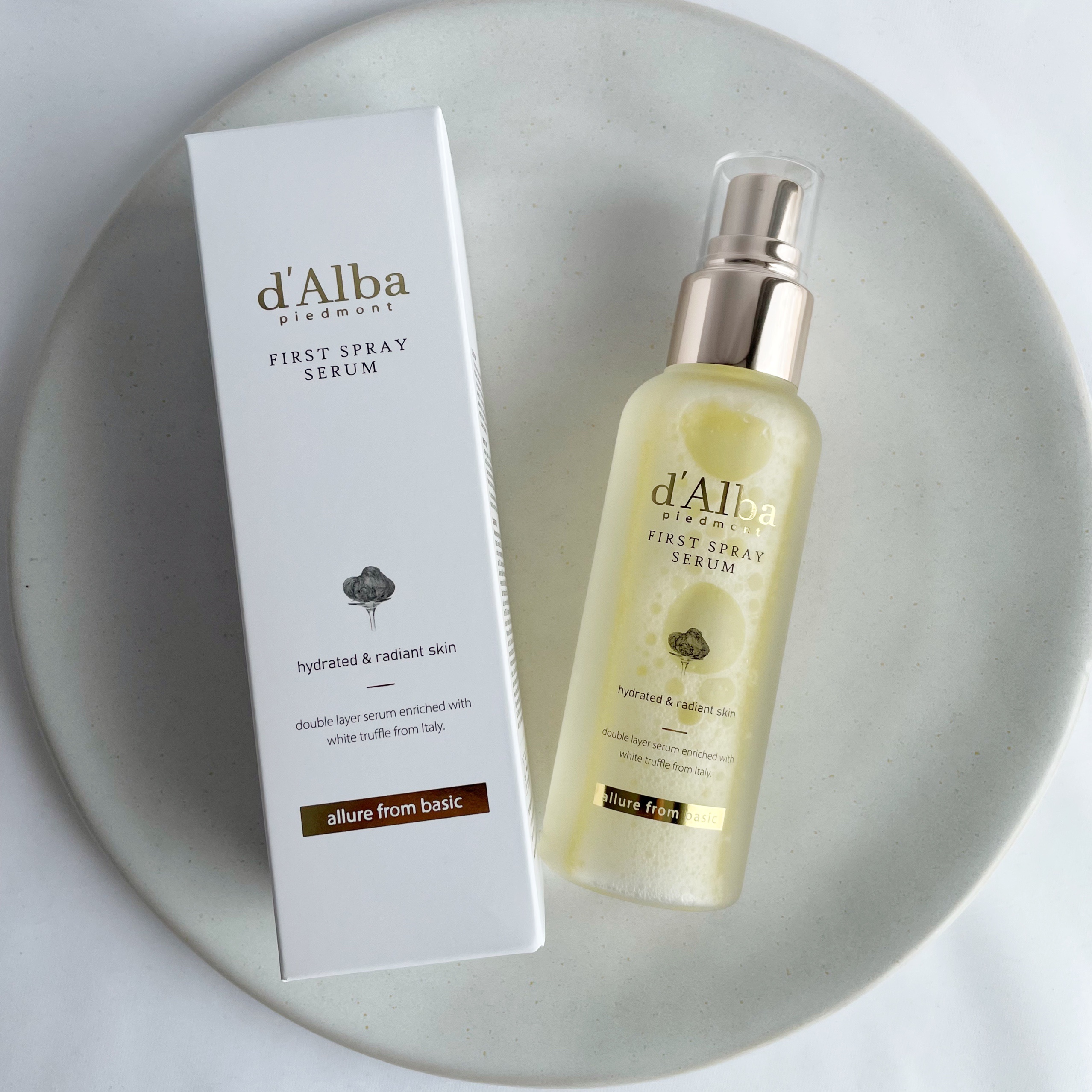 ダルバ ホワイトトリュフファーストスプレーセラム/ダルバ/ミスト状化粧水を使ったクチコミ（1枚目）