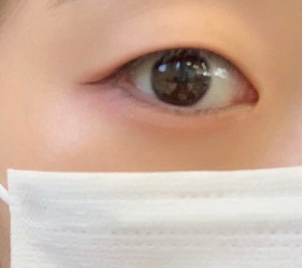 ブラックアイライナー細芯/CEZANNE/リキッドアイライナーを使ったクチコミ(2枚目)