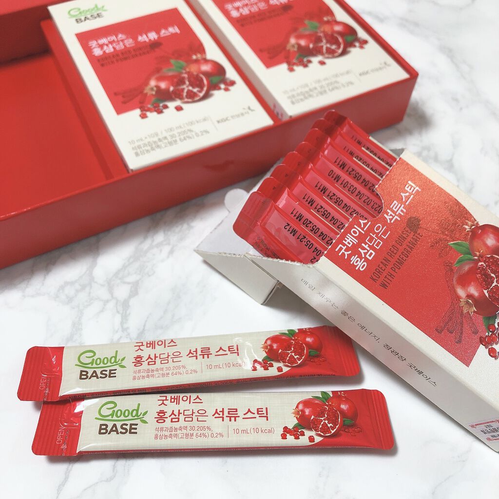 GoodBASE 紅参・ザクロスティック/正官庄/ドリンクを使ったクチコミ(2枚目)