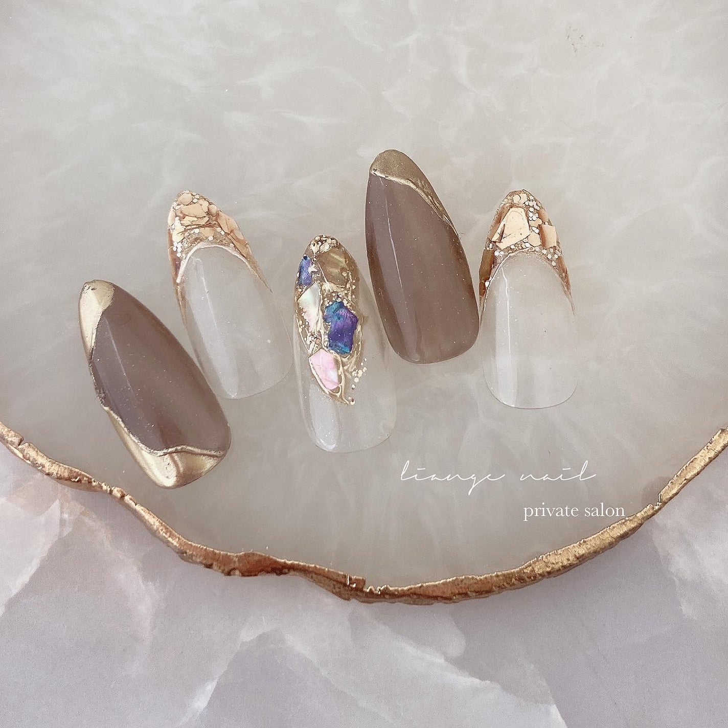 Yuki on LIPS 「.RuseleAbaloneshell-blue-を使ったデザ..」(1枚目)