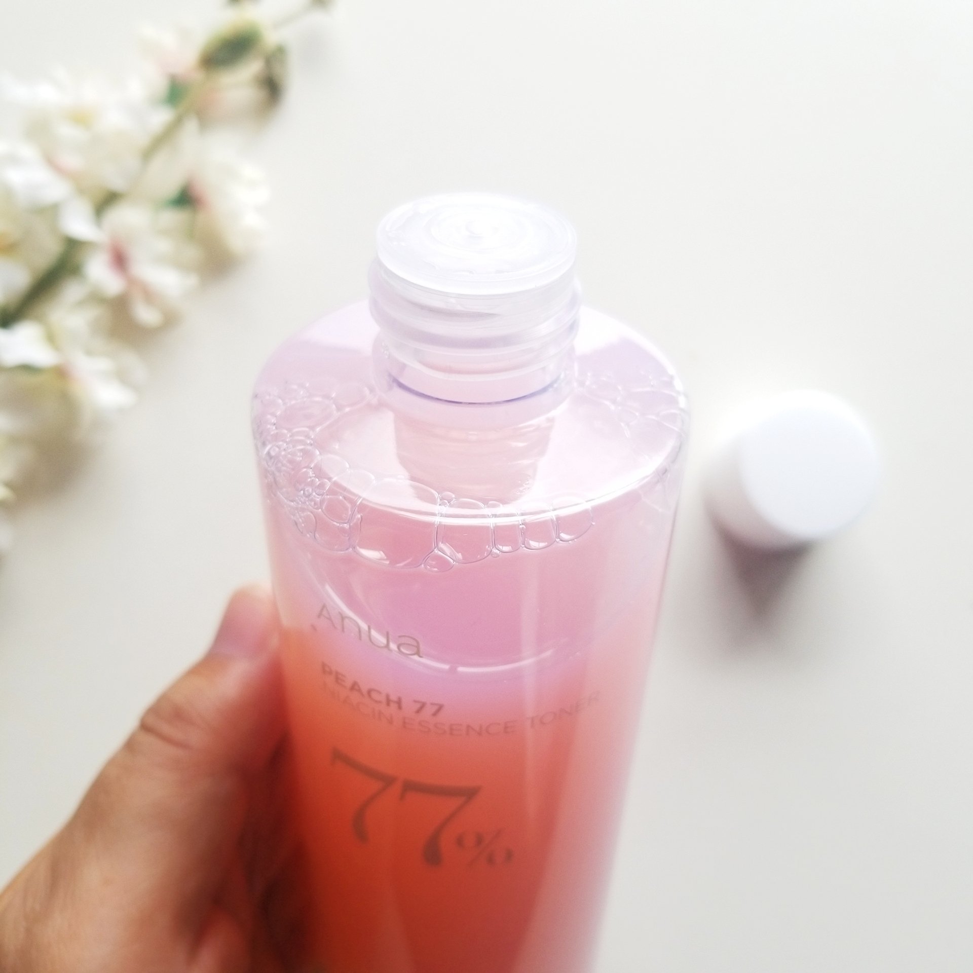 桃77％ナイアシンエッセンストナー 250ml/Anua/化粧水を使ったクチコミ（3枚目）