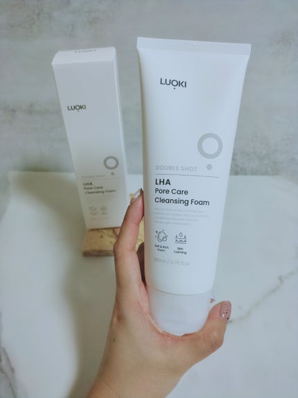 ダブルショットLHA毛穴ケアクレンジングフォーム /LUOKI/クレンジングクリームを使ったクチコミ(2枚目)