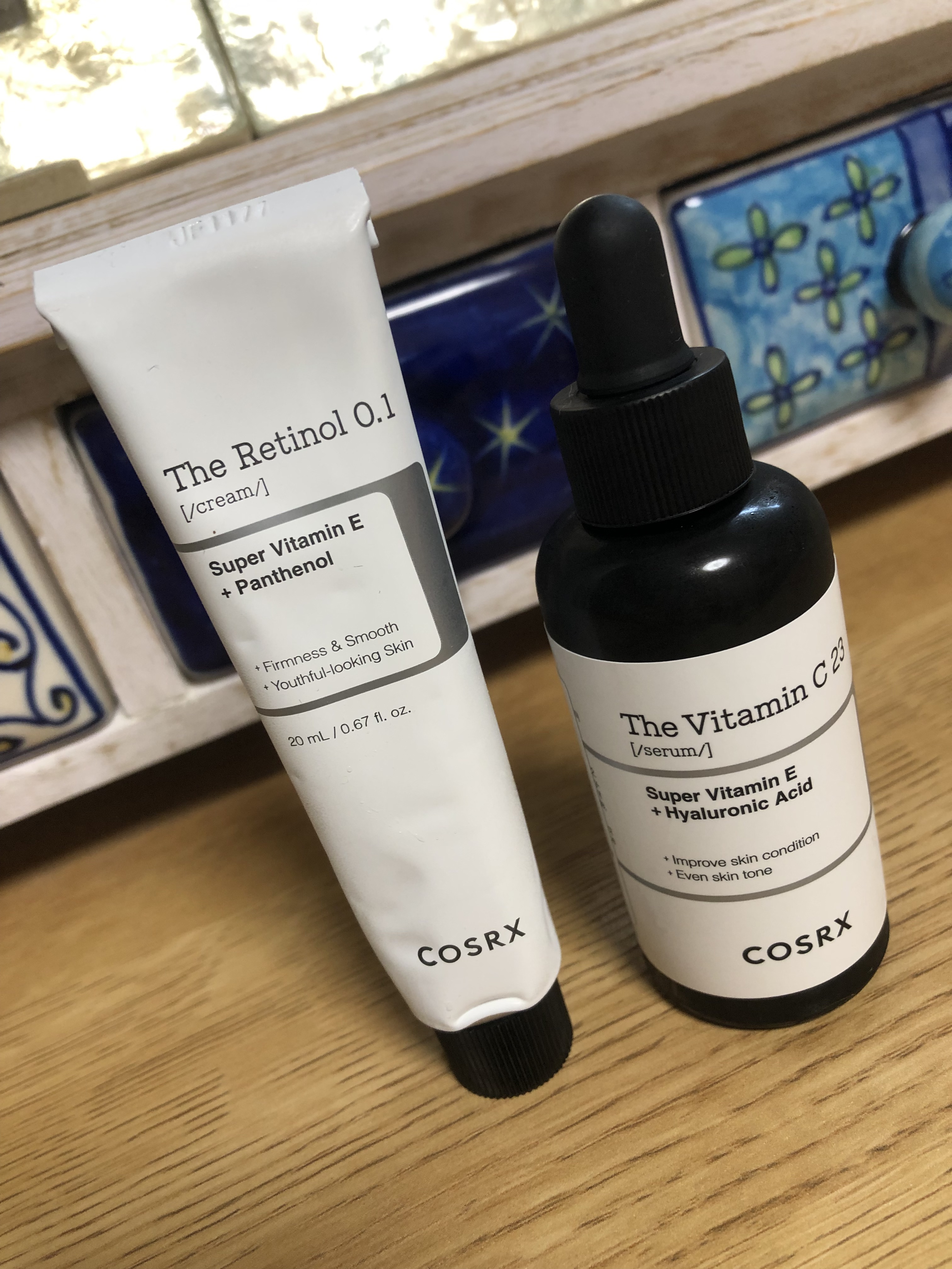 #PR #COSRX

♡̷ﾞCOSRX
▶︎RXザ・ビタミンC23セラム
○ハリ･ツヤが出てきたかも…？
○毛穴目立たなくなってきた…？
△肌刺激アリ（ピリピリ）
△※赤みが出た

▶︎RXザ・レチノール0.1クリーム
◎肌刺激なし(使