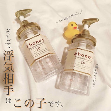 ディープモイスト シャンプー1.0／ヘアトリートメント2.0/&honey/シャンプー・コンディショナーを使ったクチコミ（1枚目）