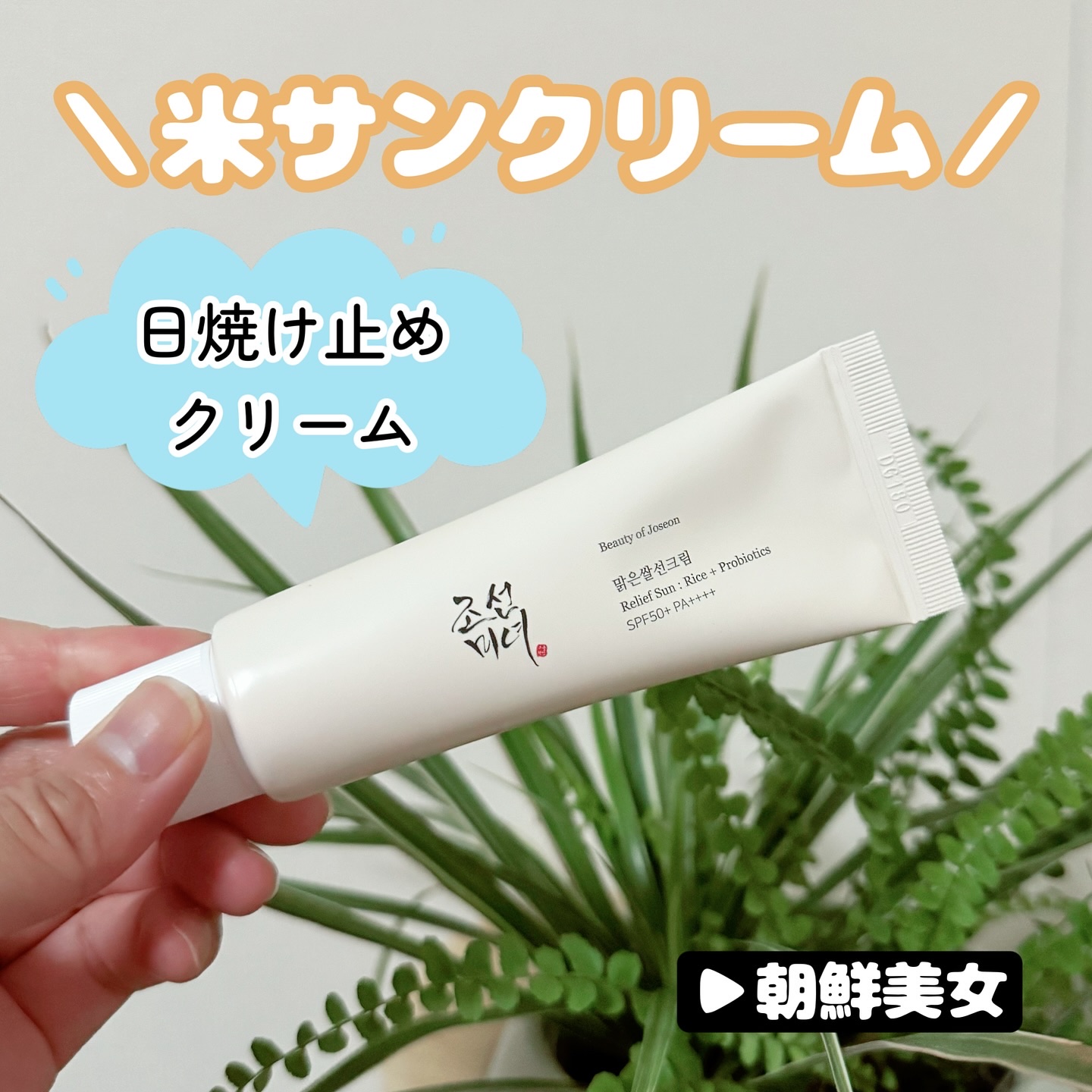 リリーフサンライス + プロバイオティクス/Beauty of Joseon/日焼け止めクリームを使ったクチコミ（1枚目）