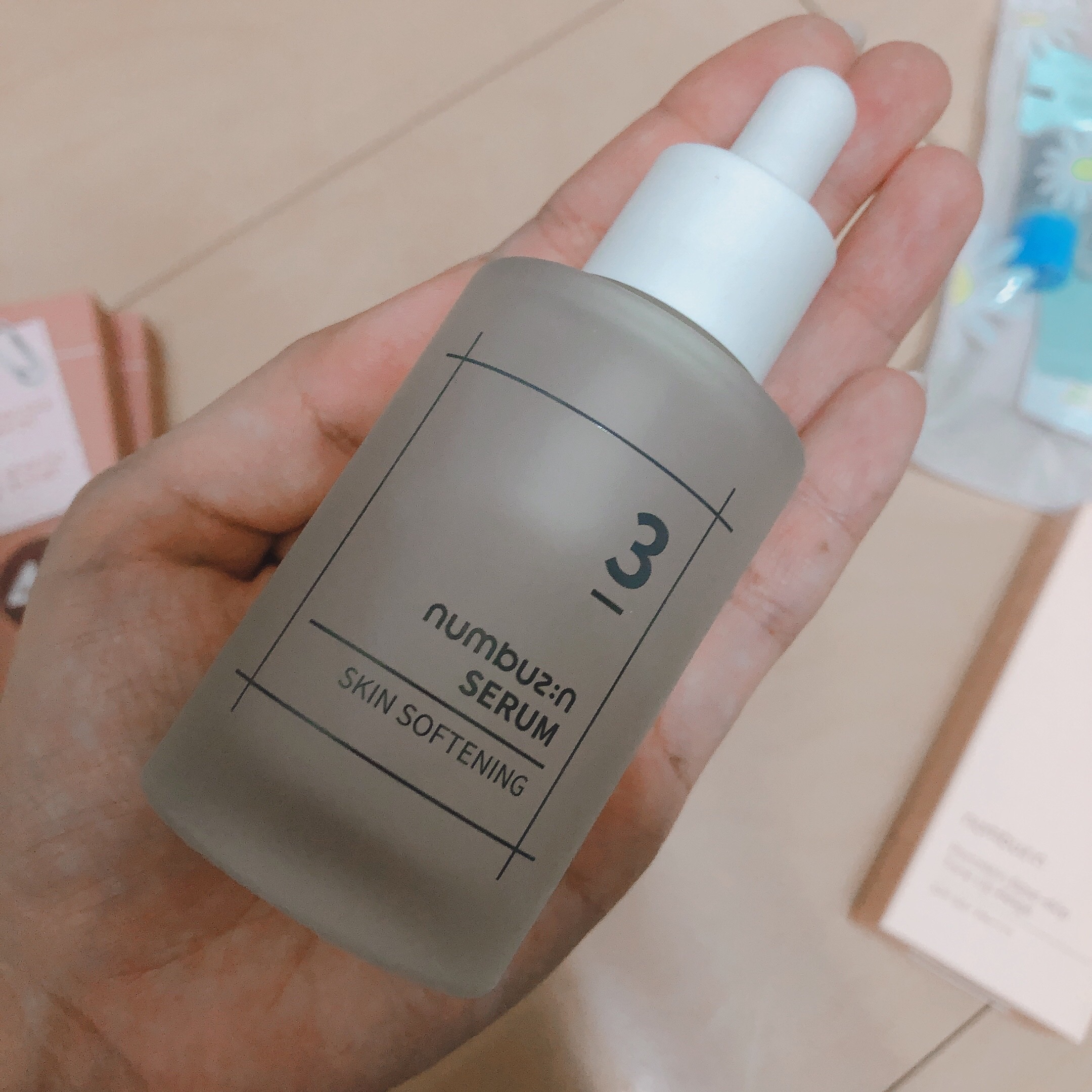 3番 すべすべキメケアセラム/numbuzin/美容液を使ったクチコミ（2枚目）