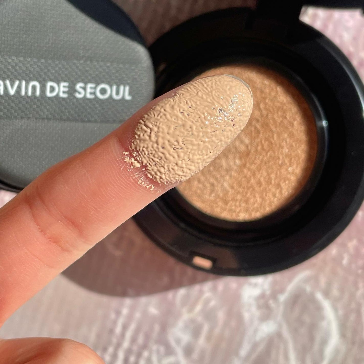 ジャビンドゥソウル ウインクファンデーションパクト/Javin De Seoul/クッションファンデーションを使ったクチコミ(4枚目)
