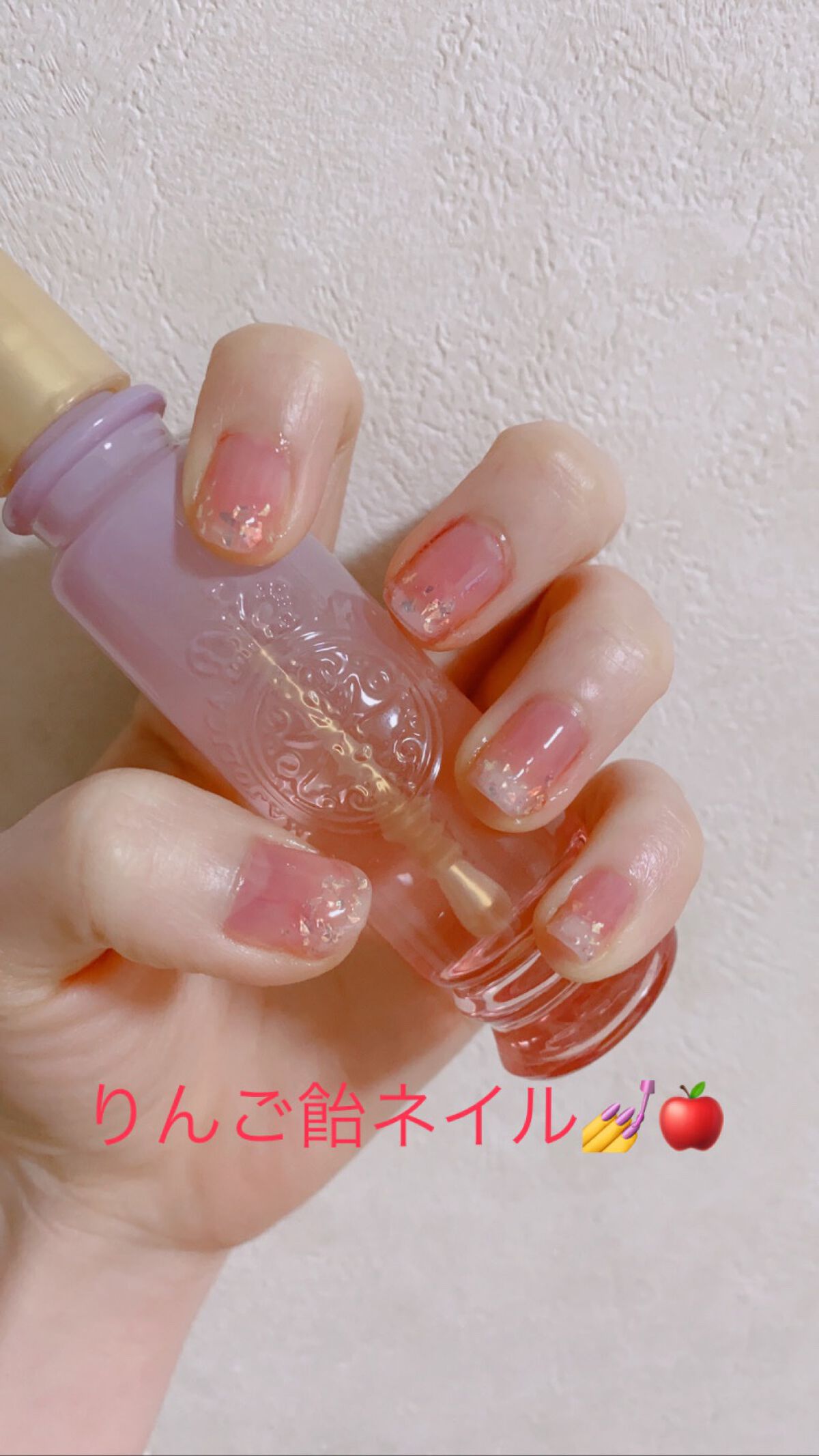 #血豆ネイル,#りんご飴ネイル,#セルフネイルのネイルデザイン