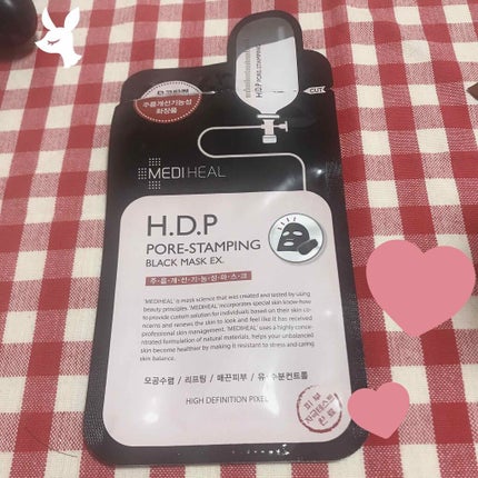 H.D.P ポアスタンピング ブラックマスクEX./MEDIHEAL/シートマスク・パックを使ったクチコミ(1枚目)