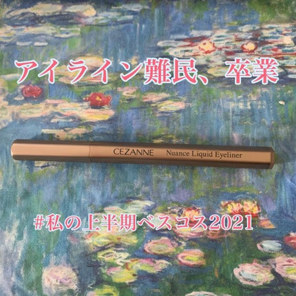 ニュアンスリキッドアイライナー/CEZANNE/リキッドアイライナーを使ったクチコミ(1枚目)