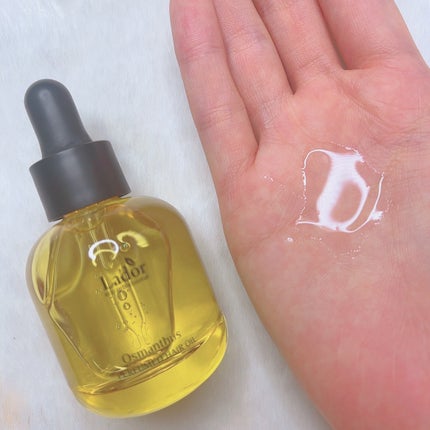 パフュームヘアオイル オスマンサス/La'dor/ヘアオイルを使ったクチコミ(2枚目)