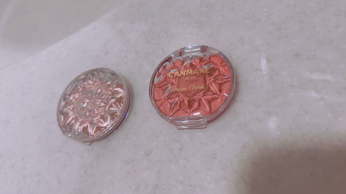 クリームチーク(パールタイプ)/キャンメイク/ジェル・クリームチークを使ったクチコミ(4枚目)