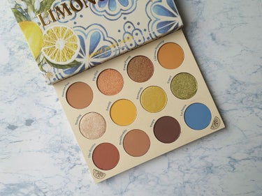 ColourPop Limoncello Eyeshadow Paletteのクチコミ「#今日のメイク
#ColourPop
#LimoncelloEyeshadowPalette
.....」（3枚目）