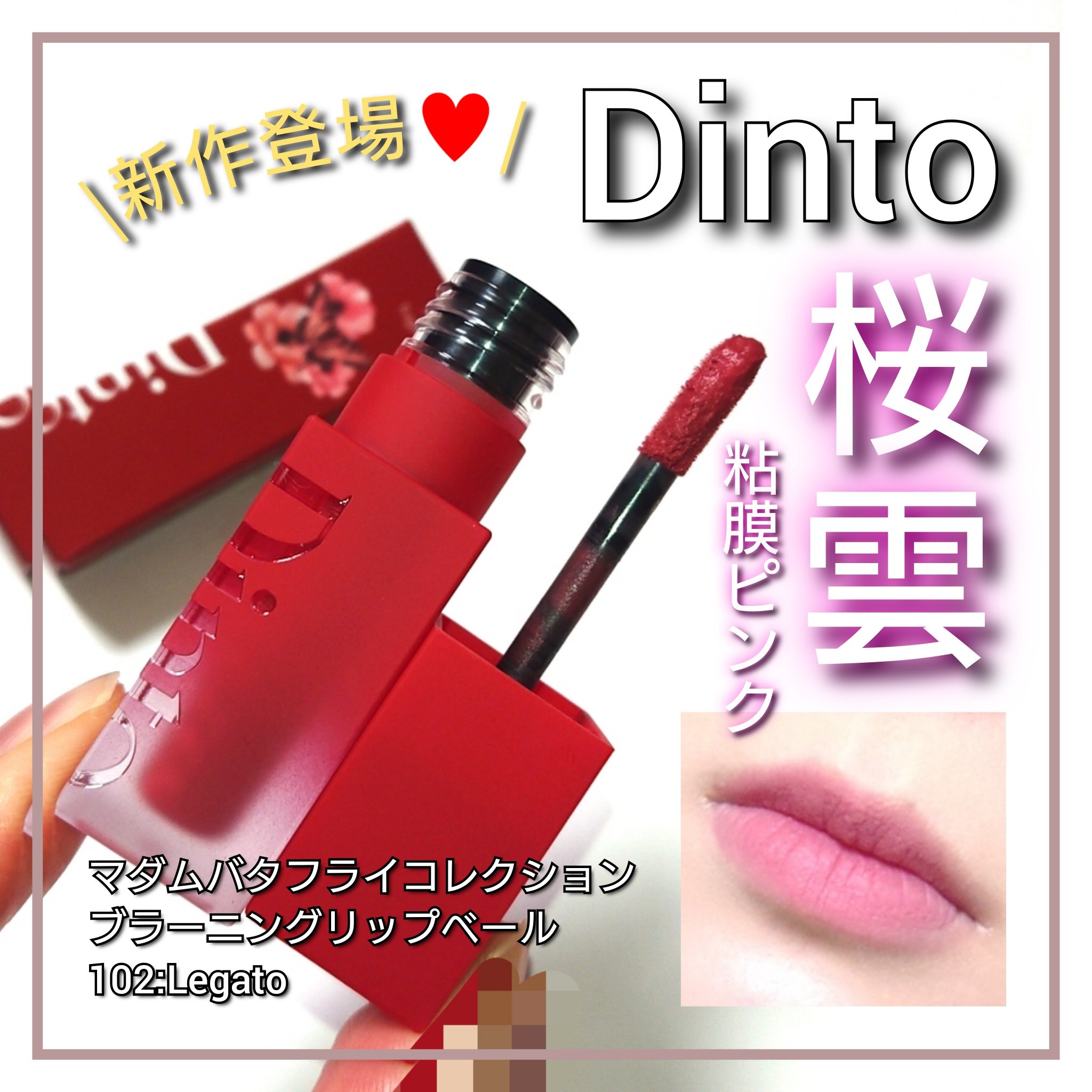 マダムバタフライコレクション ブラーニングリップベール/Dinto/口紅を使ったクチコミ（1枚目）